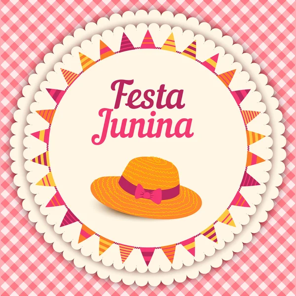 Ilustración de Festa Junina - Festival de junio de Brasil — Archivo Imágenes Vectoriales