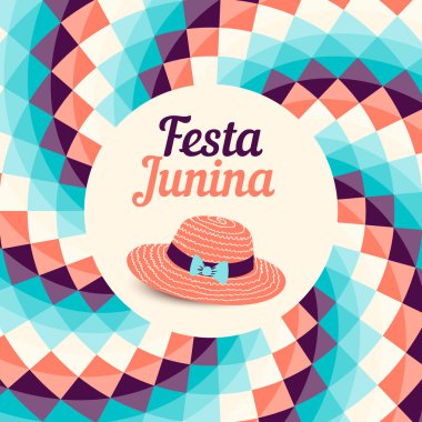 Festa Junina illüstrasyon - Brezilya Haziran Festivali