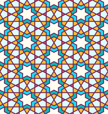 Geleneksel islam desenine göre karışık desen