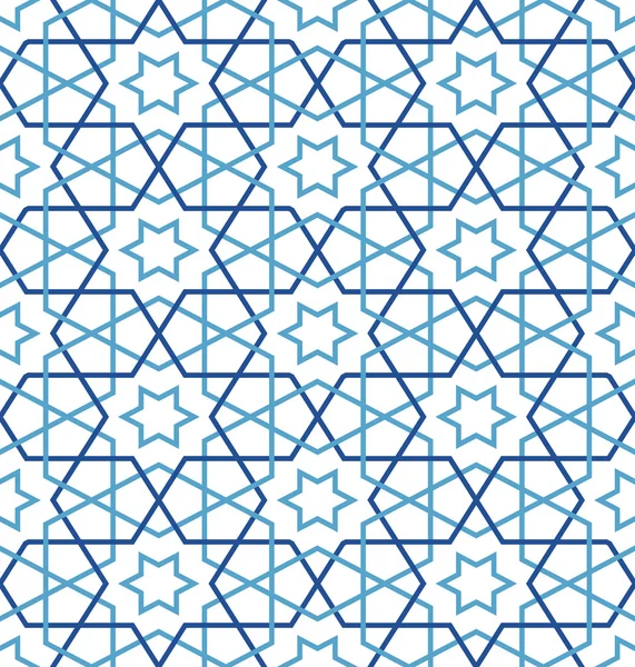Patrón enredado basado en el patrón islámico tradicional — Vector de stock