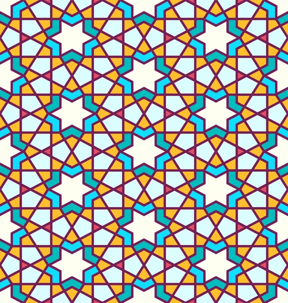 Patrón enredado basado en el patrón islámico tradicional — Archivo Imágenes Vectoriales