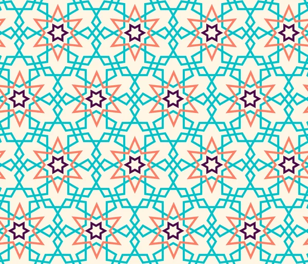 Modèle enchevêtré basé sur le modèle traditionnel islam — Image vectorielle