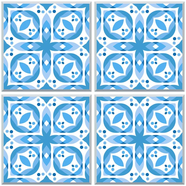 Azulejos de cerámica marrón — Vector de stock