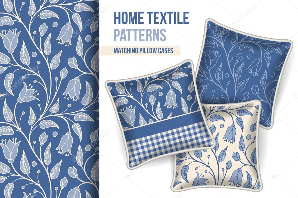 Pattern and set of decorative pillows