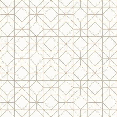 Açık bej arkaplanda ince altın rengi kahverengi çizgiler, kusursuz geometrik doğrusal desen. Duvar kağıtları, tekstil, ambalaj kağıdı, ambalaj kağıdı, altın çizgi dokusu için mükemmel.