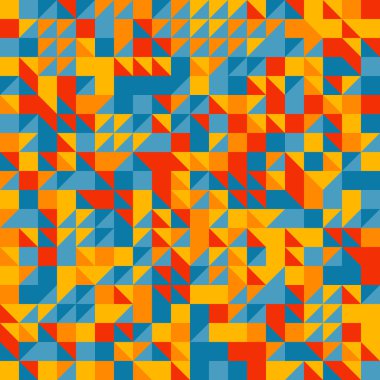 Renkli trianglulation desen