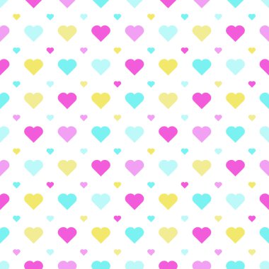 Sevgililer Günü için Şirin Küçük Kalpler Şablonu, Bebek Dekorasyonu, Ambalaj Kağıdı, Düğün Geçmişi, kusursuz vektör deseni. Efekt yok, hatırlaması kolay.