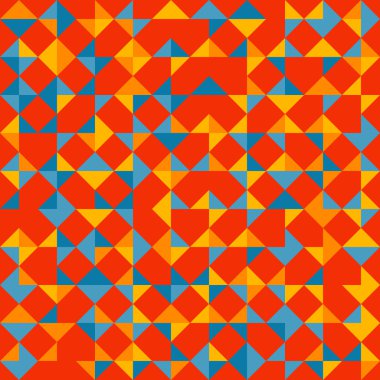 Renkli trianglulation desen