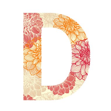 Renkli desenli mektup