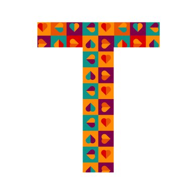 Renkli desenli mektup