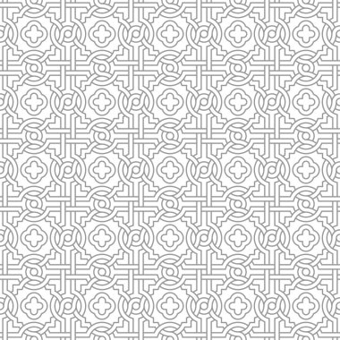 Quatrefoils ile karışık desen