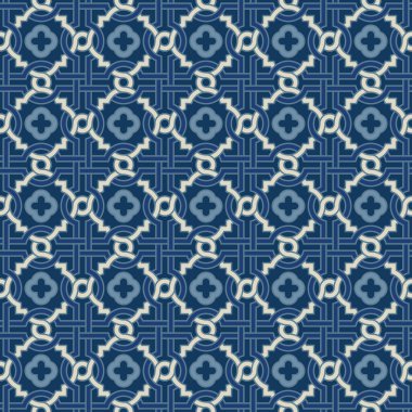 Quatrefoils ile karışık desen