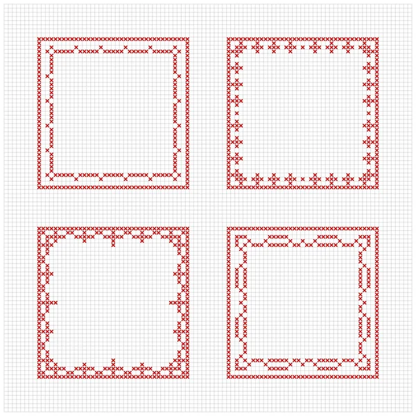 100,000 Cross stitch frame Vector Images