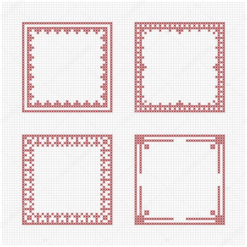 Scandinavian style cross stitch pattern