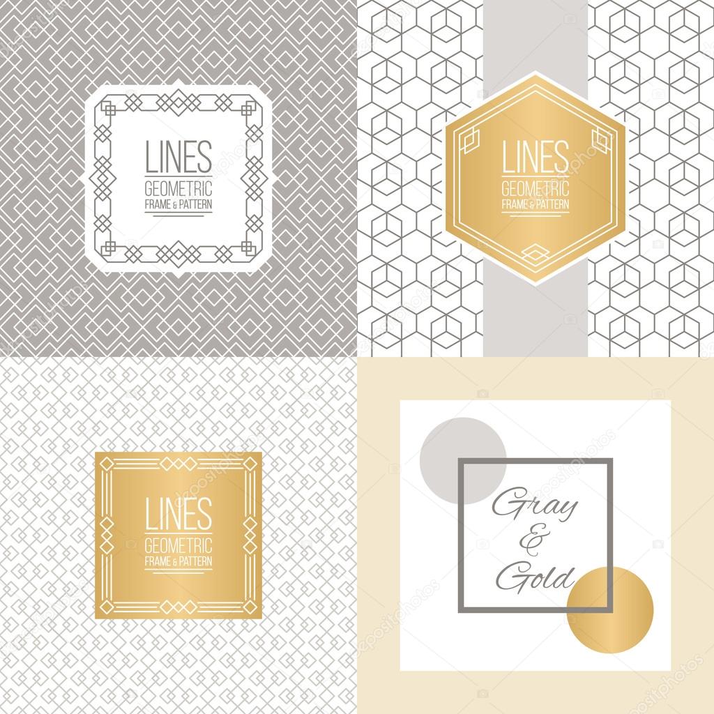 Set of line patterns and linear frames