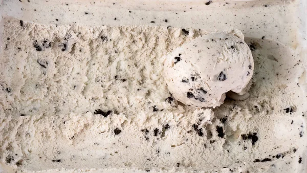 Textur Eis Cookies Cream Draufsicht Food Concept Blank Für Design lizenzfreie Stockbilder