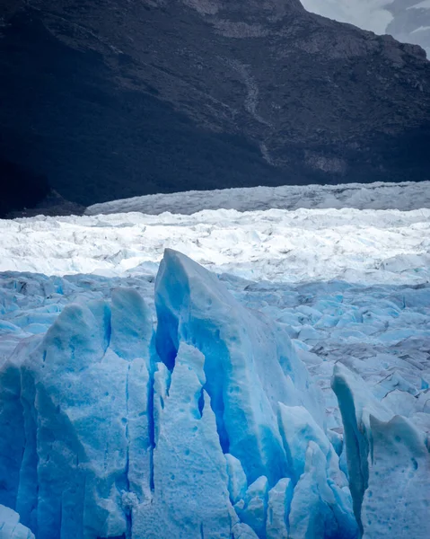 Dikey Görüş Buzulu Perito Moreno Ulusal Parkı Los Glaciares Sonbaharda — Stok fotoğraf