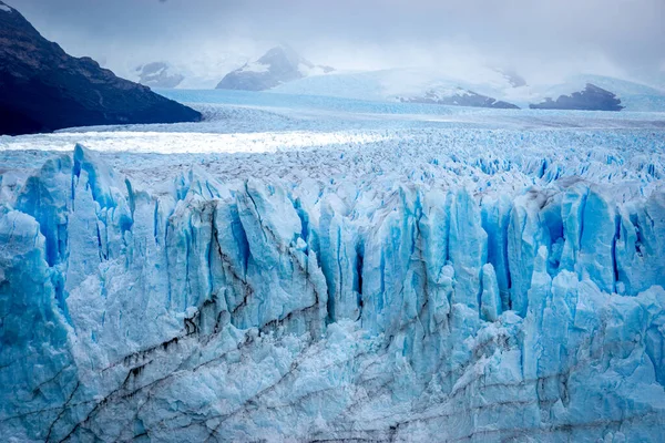 Horizontális Nézet Glacier Perito Moreno Nemzeti Park Los Glaciares Argentin — Stock Fotó