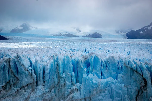 Vista Horizontal Glaciar Parque Nacional Perito Moreno Los Glaciares Patagônia — Fotografia de Stock