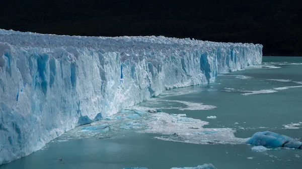 Vue Horizontale Surface Glacier Perito Moreno Dans Sud Argentine Patagonie — Photo