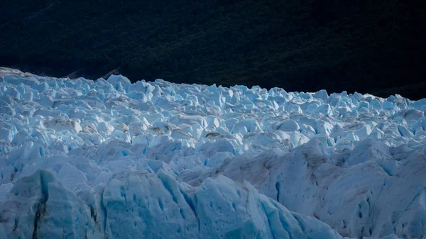 Horizontale Ansicht Der Oberfläche Des Perito Moreno Gletschers Südargentinien Patagonien — Stockfoto