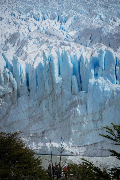 Impressionante Foto Verticale Del Ghiacciaio Perito Moreno Situato Nelle Ande — Foto Stock