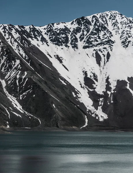 Yeso Nun Etkileyici Dikey Fotoğrafı San Jose Maipo Cajon Del — Stok fotoğraf