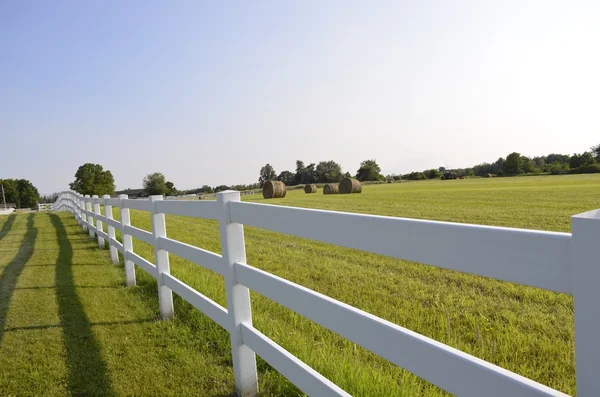 White country style fence — Stock Photo, Image