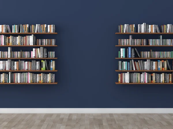 Innen Bücherregal Zimmer Bibliothek — Stockfoto