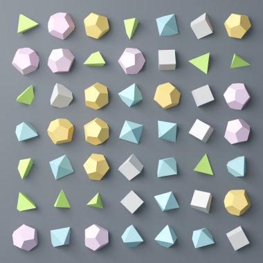 Çokgen arka plan. Düz yatıyordu, en iyi görünüm. 3D görüntü