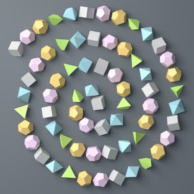 Çokgen arka plan. Düz yatıyordu, en iyi görünüm. 3D görüntü