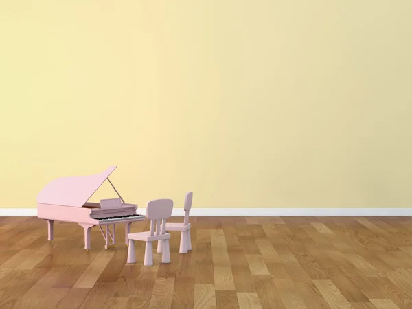 Kinderen kamer piano — Stockfoto