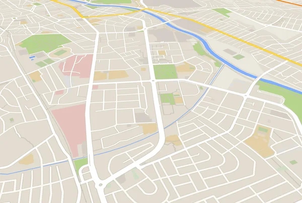 Stadskarta — Stockfoto