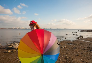 şemsiye ile palyaço