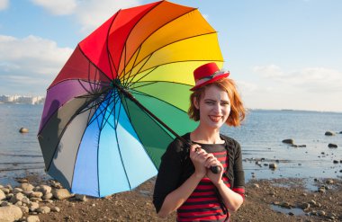 şemsiye ile palyaço