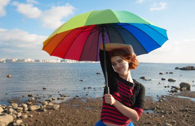 şemsiye ile palyaço