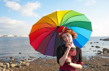 şemsiye ile palyaço