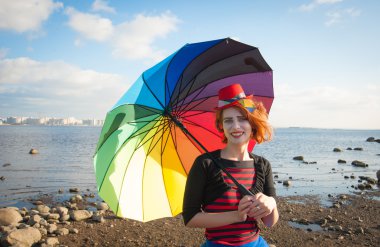 şemsiye ile palyaço