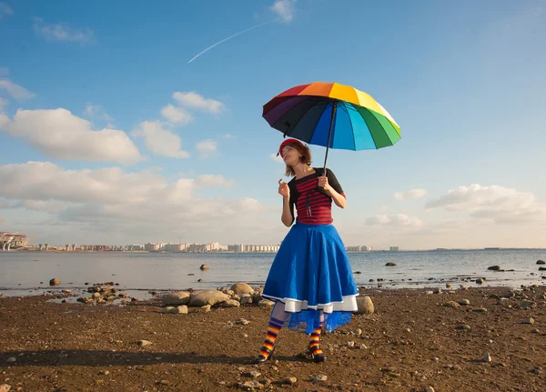 şemsiye ile palyaço