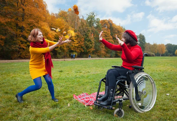 Herfst blad vallen — Stockfoto