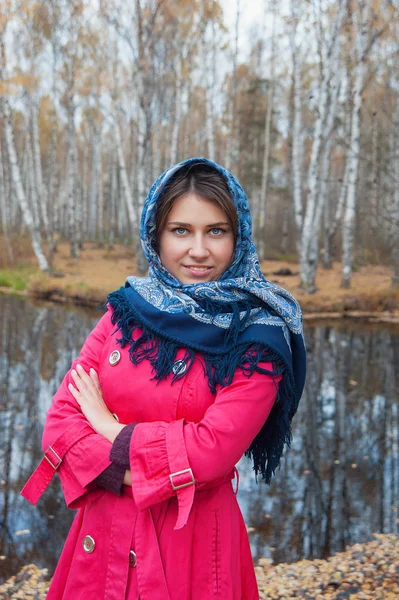 Girl with blue eyes — Stock Photo, Image