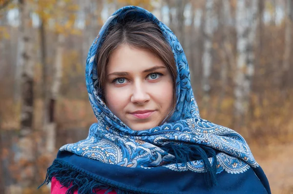 Girl with blue eyes — Stock Photo, Image