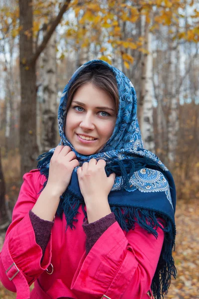 Girl with blue eyes — Stock Photo, Image