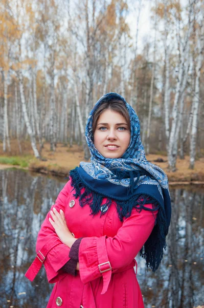 Girl with blue eyes — Stock Photo, Image