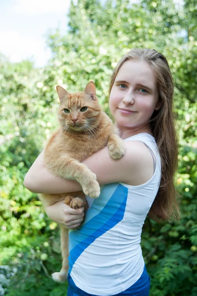 Andiamo a casa mia, gatto. — Foto Stock