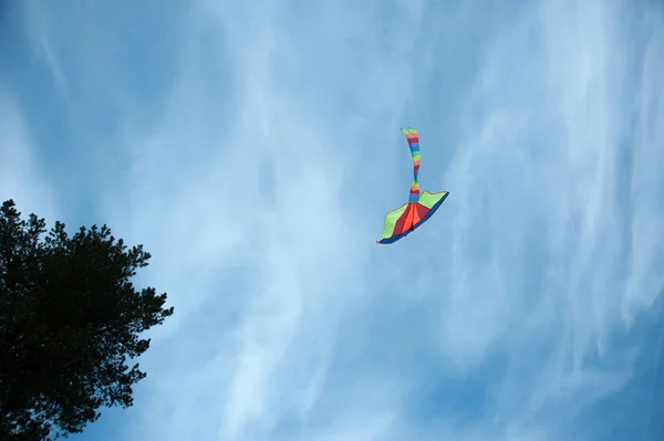 Cerf-volant volant dans le ciel — Photo