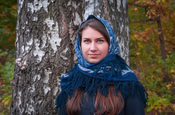 Porträtt av en rysk skönhet — Stockfoto