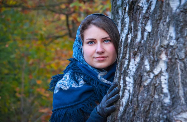 Porträtt av en rysk skönhet — Stockfoto