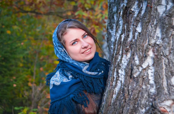 Portrait of a Russian beauty — Stock Photo, Image