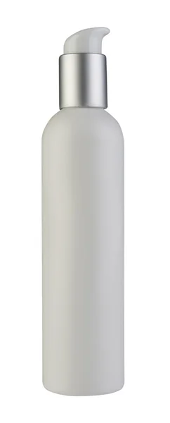 Rurka białe kosmetyki krem na białym tle — Zdjęcie stockowe